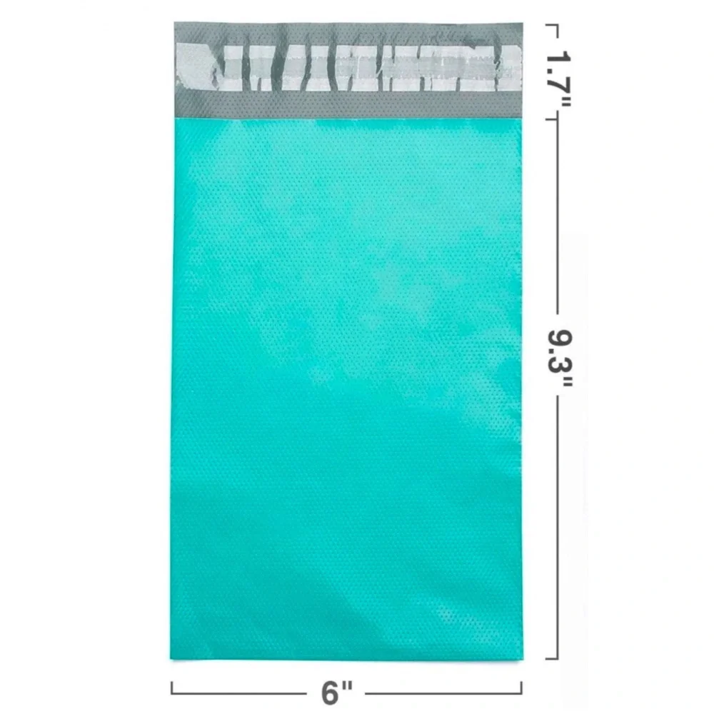 💞 New Set of 25 - 6x9 Teal Blue Waterproof Poly Mailer Shipping Envelopes